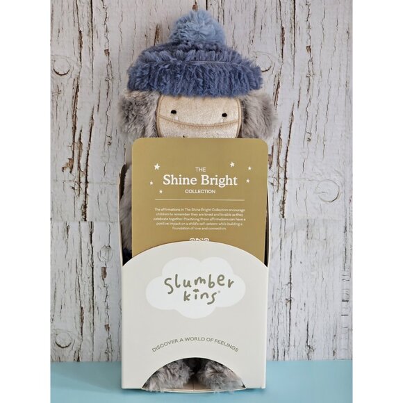 Slumberkins Grey And Blue Bigfoot - BNWT - Picture 7 of 8